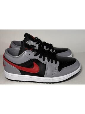 Air Jordan 1 Low Women's Sneaker Cement Grey/Fire Red-Black
